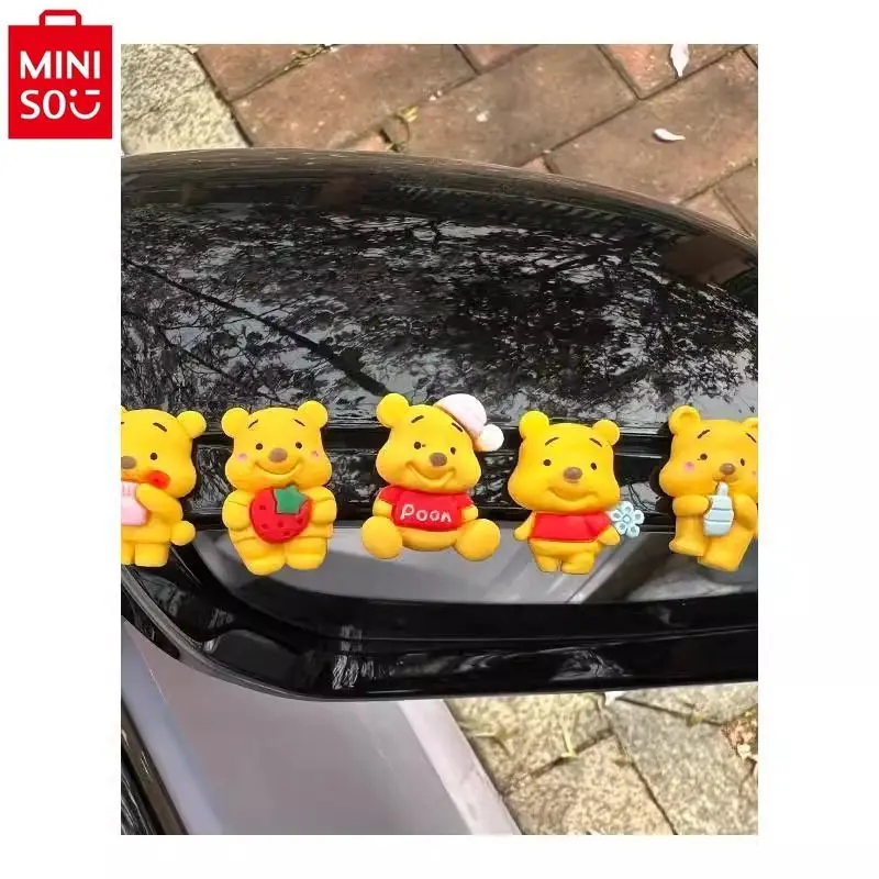 MINISO car rearview mirror decoration ornament, interior display screen, center console, cartoon Winnie the Pooh Accessories