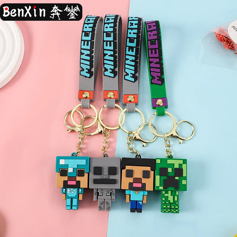 Minso cartoon creative keychains, car pendants, exquisite schoolbags, key chains, street stall gift decorations