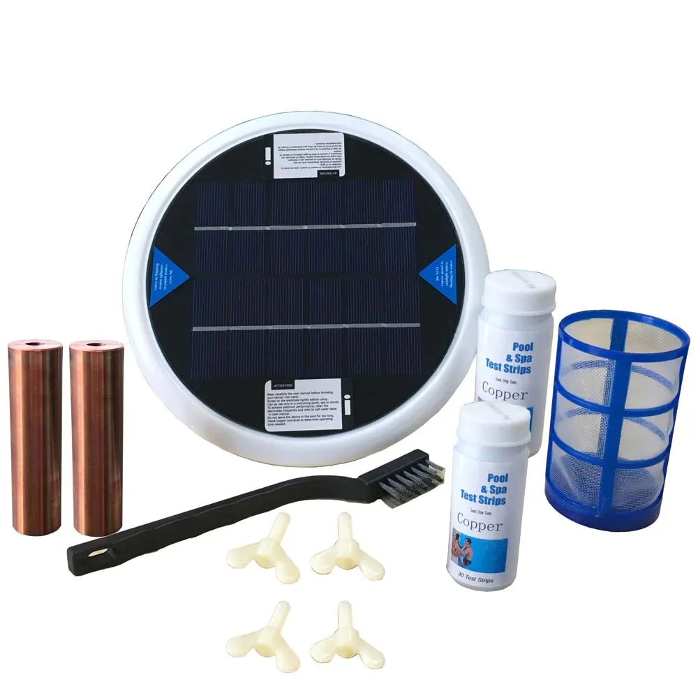 Zonne-Energie Zwembad Purifier Ionisator Waterfilter 85% Minder Chloor Te Voorkomen Algen Houdt Zwembad Helder Tot 15,000 Gal
