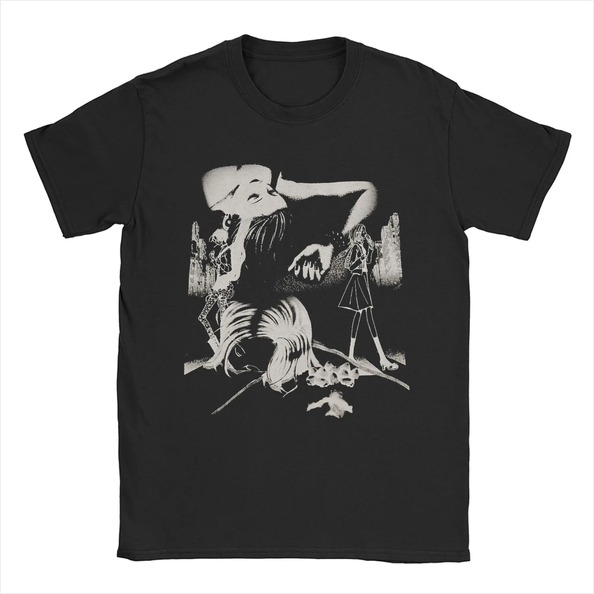 

Men T-Shirt Nana Osaki Anime Black Stones Funny 100% Cotton Tees Short Sleeve T Shirts Crew Neck Tops Gift