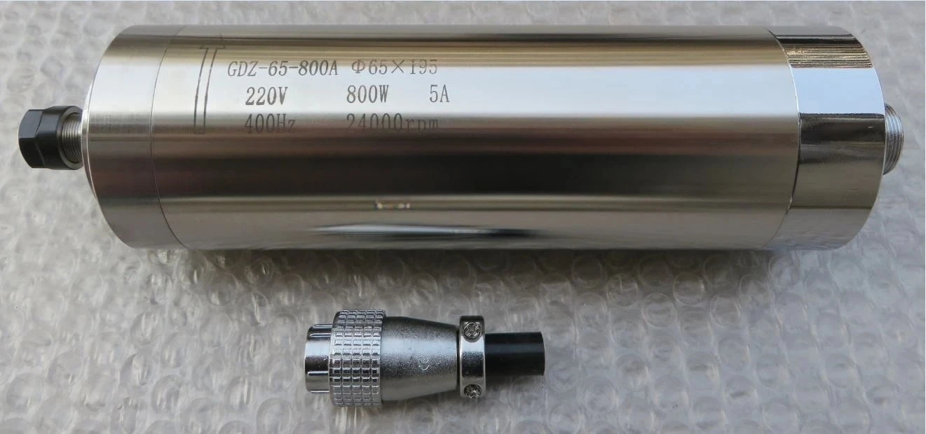Applicable to Electric Spindle 800W Engraving Machine Spindle Diameter 65mm round Water-Cooled Spindle