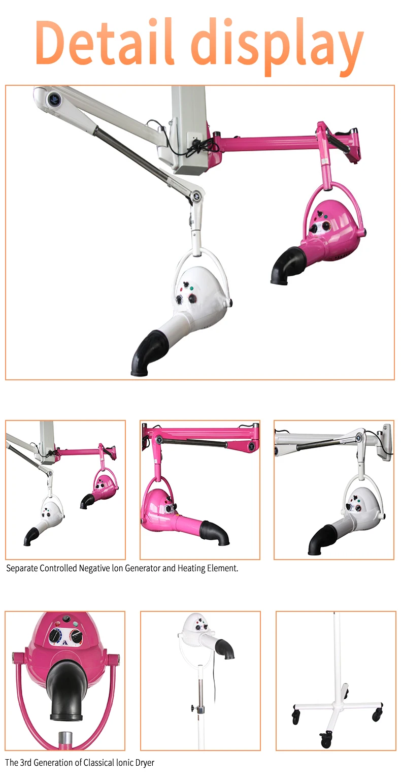Professional Dog Grooming Product PET Hand-Free Dryer Stand Low Noise Hair Blower for Dogs Hair