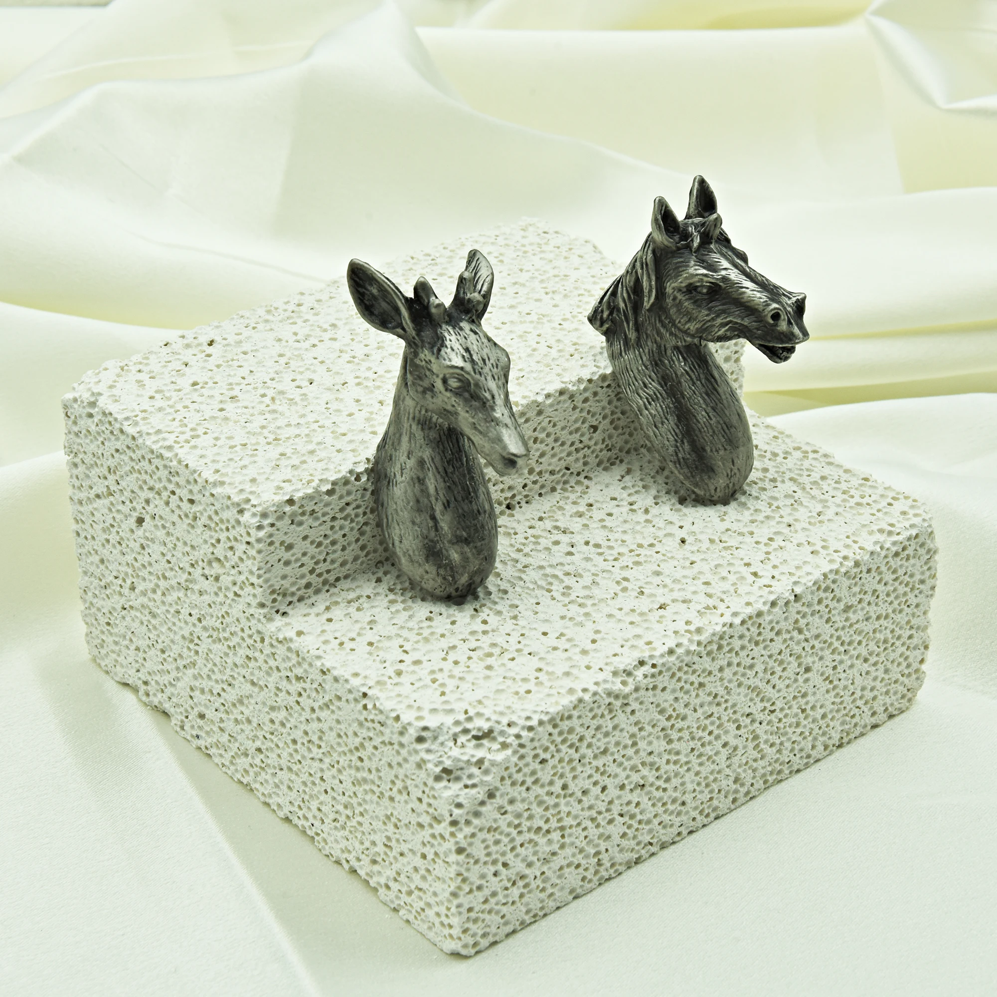 Antique Silver Animals Shaped Cabinet Handles Creative Drawer Knobs Decor Wardrobe Pulls Retro Pewter Alloy Furniture Hardware