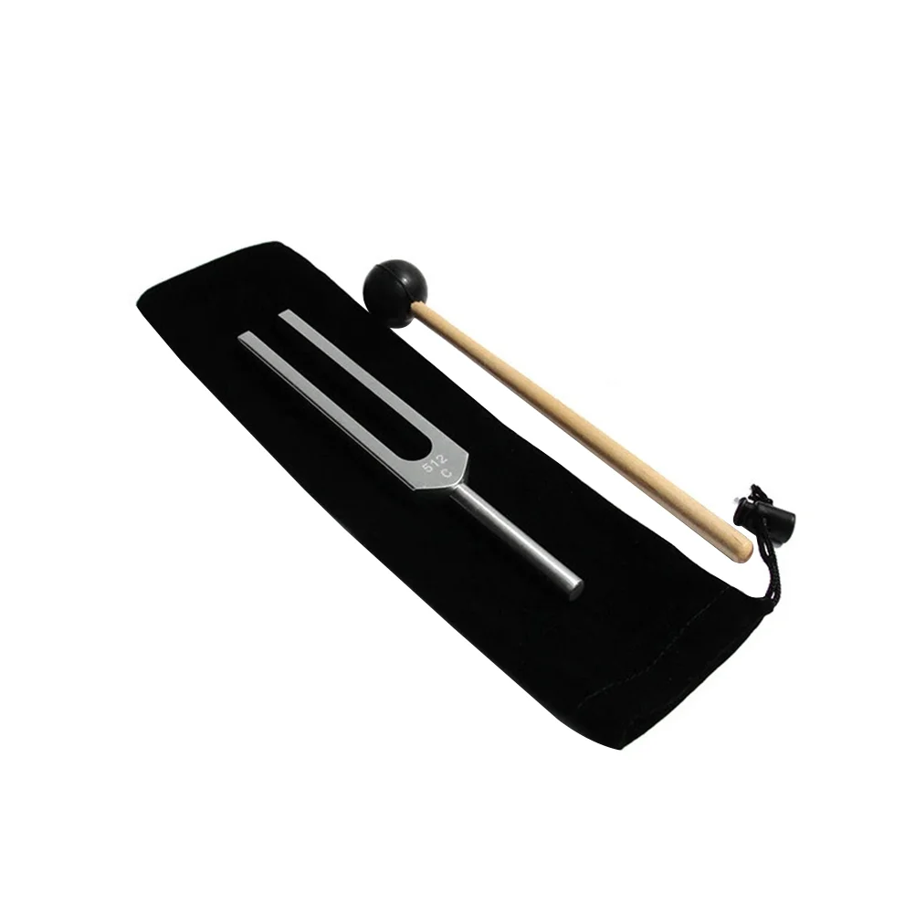 

512 Cps Tuning Fork Clinical Grade Aluminum Alloy Tuning-fork with Silicone Hammer and Carry Bag for Nerve Sensory Audio Testing