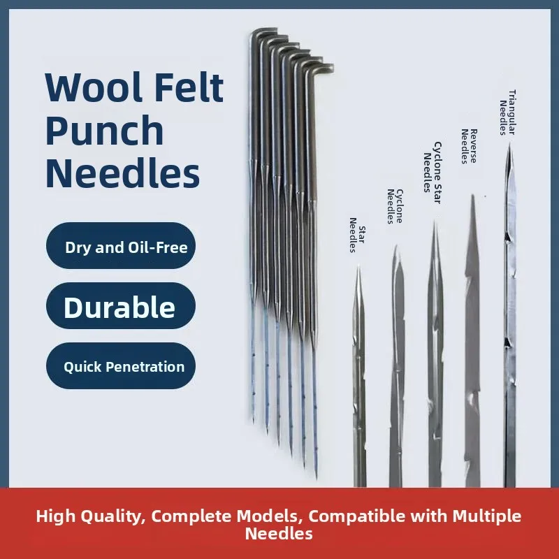 Handcraft DIY Felt Stabbing Needle Non-Woven Fabric Barbed Needle Cyclone Needle Star Needle High Quality Steel Needle from C...