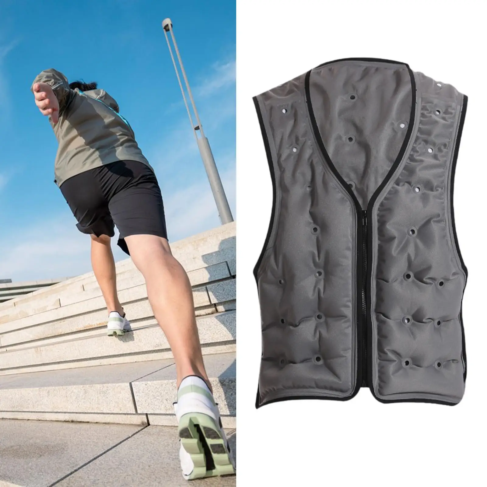 Cold Vest Quick Cooling Personal Ice Pack Cool Vest for Running Men Adult