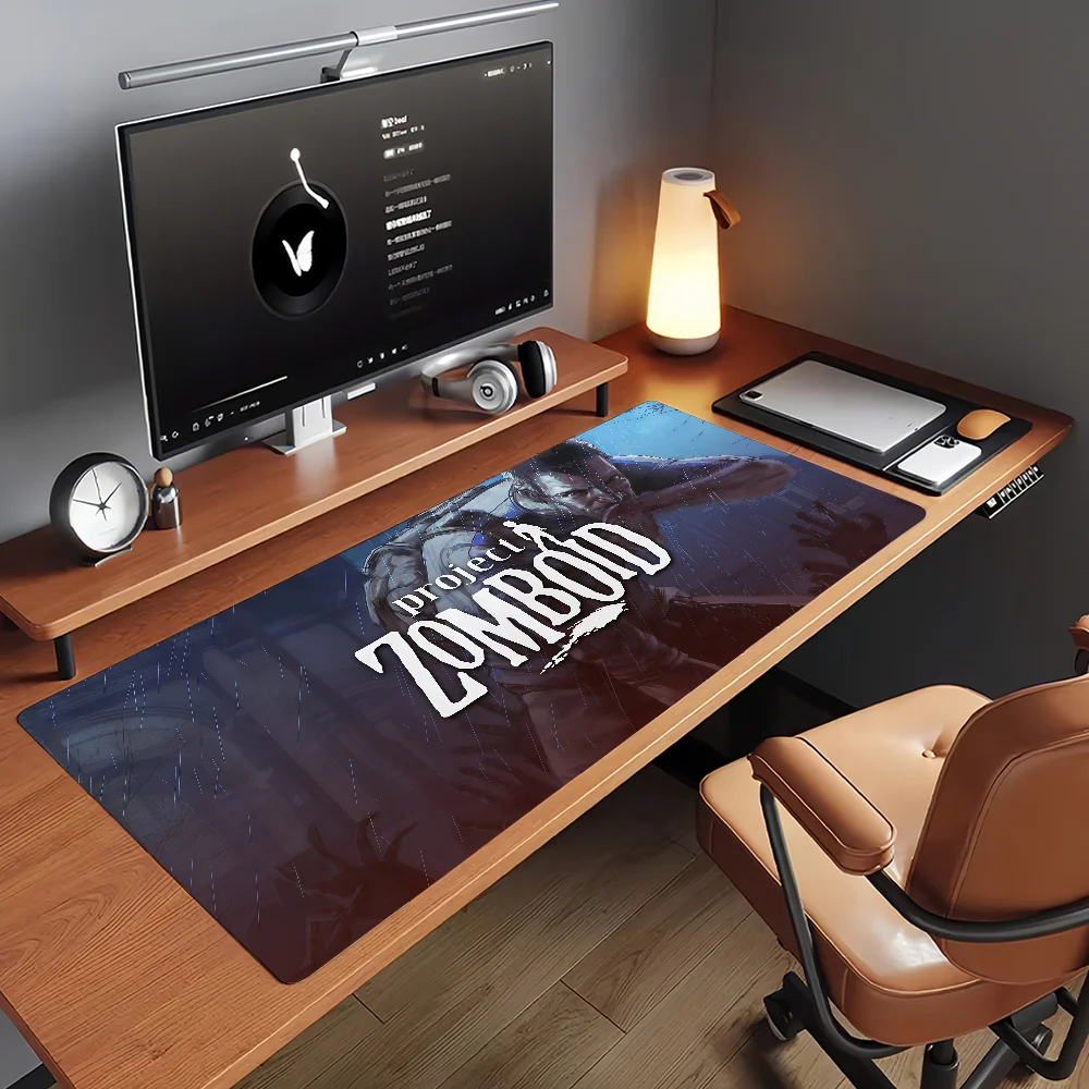 P-Project Z-Zomboid Mouse Pad Non-slip Locking Edge DeskMat PC Laptop Accessories Rubber Office Keyboard Game Carpet 350x900x3mm
