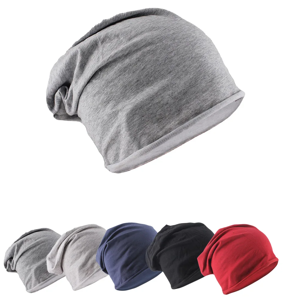 Neue Sommer Lüften Erwachsene Männer Frauen Baumwolle Hut Casual Weiche Feste Sport Dünne Motorhaube Mädchen Im Freien Gestrickte Mützen Skullies – Detail 1