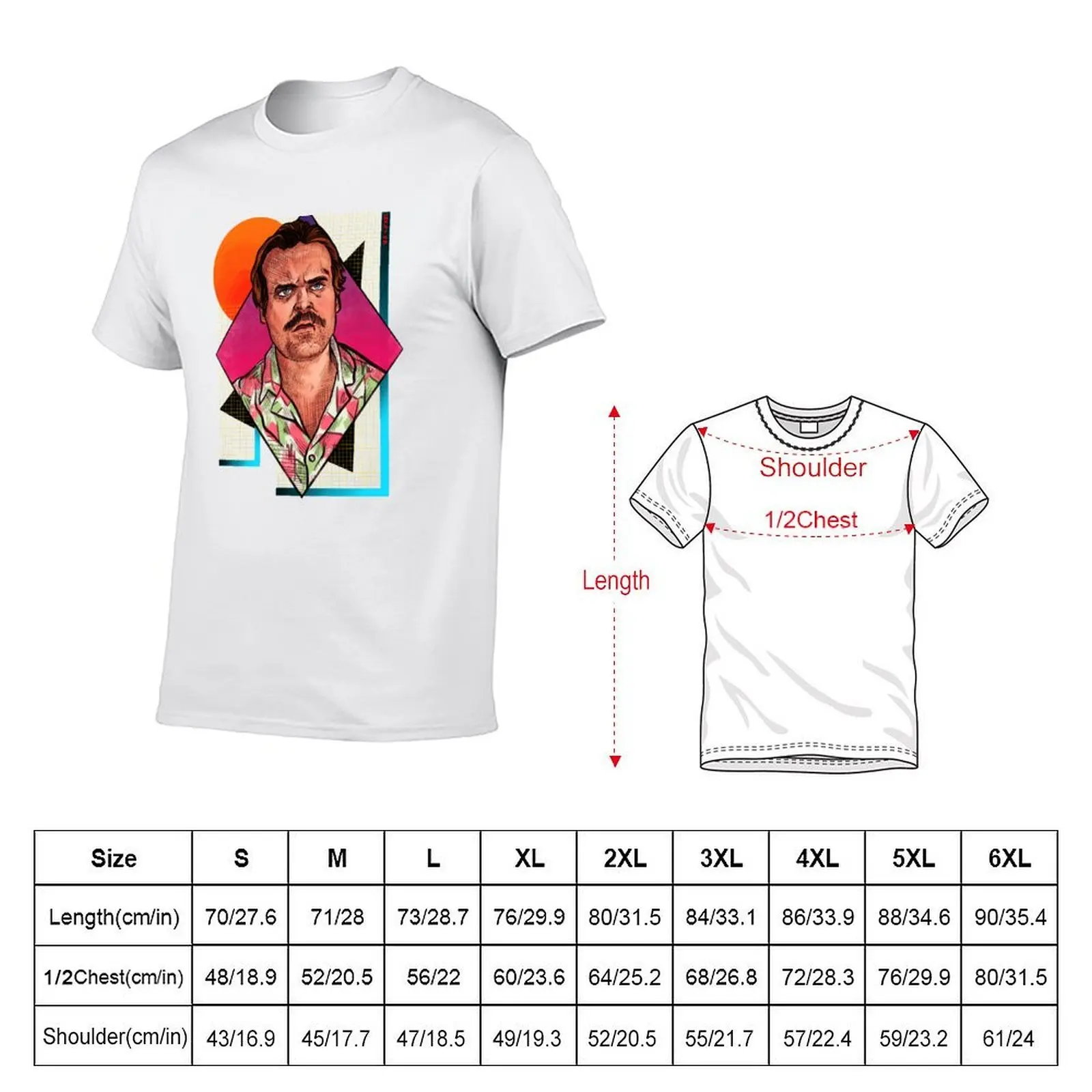 Hopper T-Shirt vintage graphic tee anime clothes Men's t-shirt