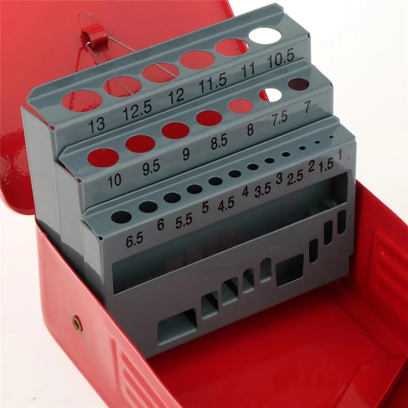 THIVN-25Pcs Twist Drill Bit Case Drill Bit Dispenser Organizer, Empty Drill Bit Index Box Storage Case