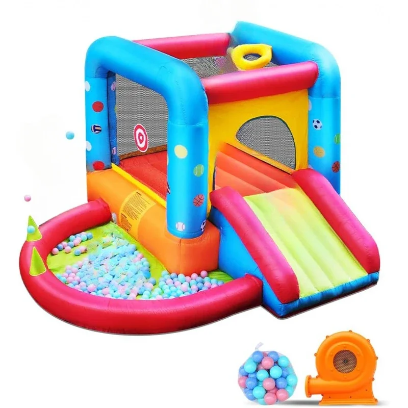 Bounce House, Kids Castle Slide Bouncer for Children Jumping Outdoor and Indoor Party,