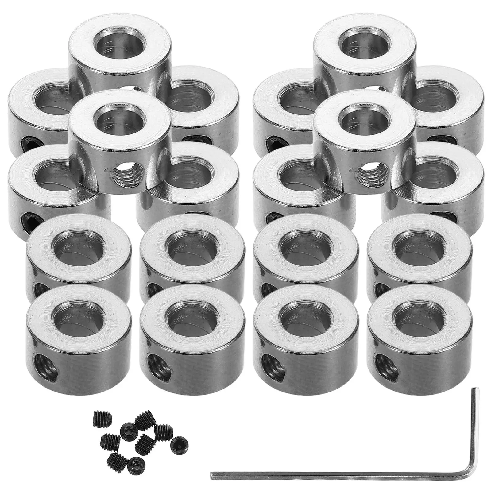 1Set Metal Drill Stop Collar Shaft Collar Fixed Ring Versatile for Automotive Mechanical Equipment Replacement