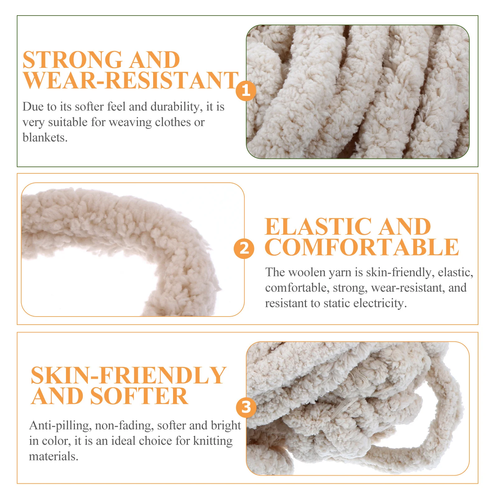 

1Pcs Iceland Yarn Thick Soft Chenille Acrylic Hand Knitting Yarn for Sweaters Blankets Scarves Durable Knitting Supplies