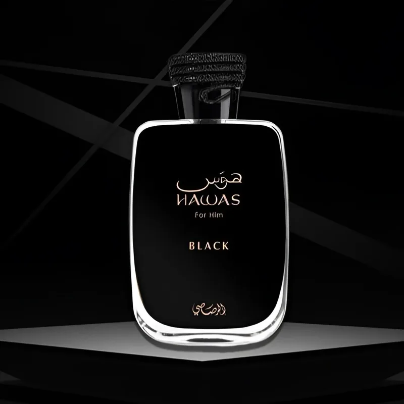 Rasasi Hawas Black Eau de Parfum Spray 100ml عطور عربية أصلية عطر فاكهي عطري يدوم طويلاً كولونيا عطر