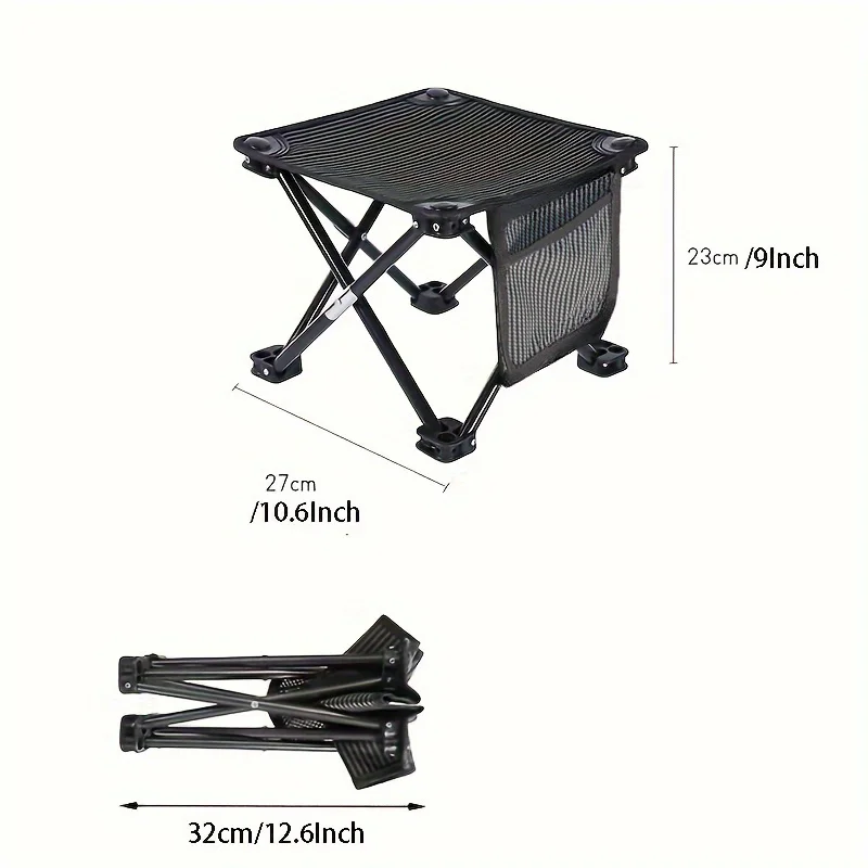 

Компактный складной стул для кемпинга, портативный рыболовный стул из ткани Оксфорд, легкий складной стул для походов, Hik