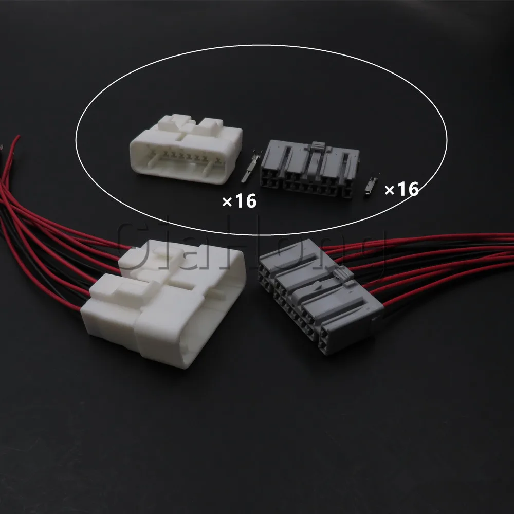 

1 Set 16 Ways AC Assembly 6240-5088 Electric Wire Plug For Car 6240-1158 Auto Wiring Connector Male Female Unsealed Socket