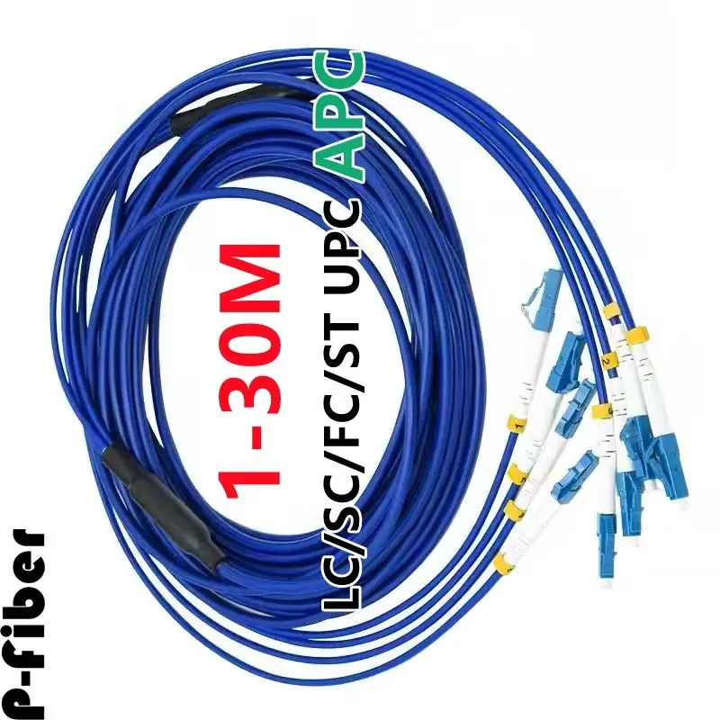 fiber-patchcord-armored-4-cores-1m2m3m5m10m15m20m25m30m-4c-lc-sc-fc-st-apc-sm-pvc-ratproof-jumper-optical-fiber-extender-outdoor
