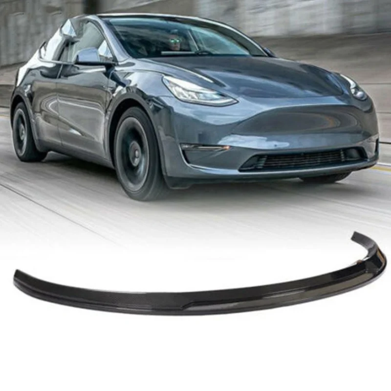 Manufactured Car Parts Carbon Fiber Front Spoiler Bumper Lip For Tesla Model 3 2019 2020 2021