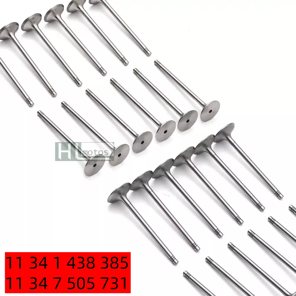 

Premium Engine Inlet & Outlet Valves 24pcs For BMW 325i 330Ci 525i 530i 730i M3 X3 X5 Z3 Z4 E36 E46 E39 E53 E60 E61 E65