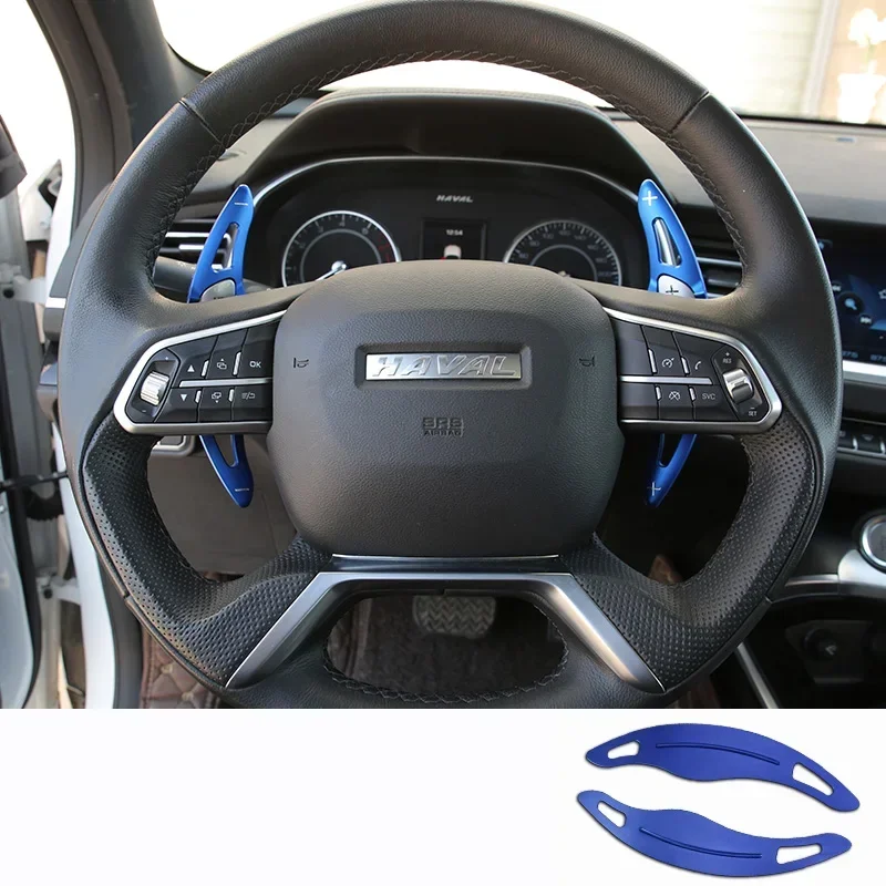 Aluminum Alloy for Haval H6 17-20 Car Steering Wheel Paddle Shifter Lever Blade Interior Protection Accessories Car Shift Paddle