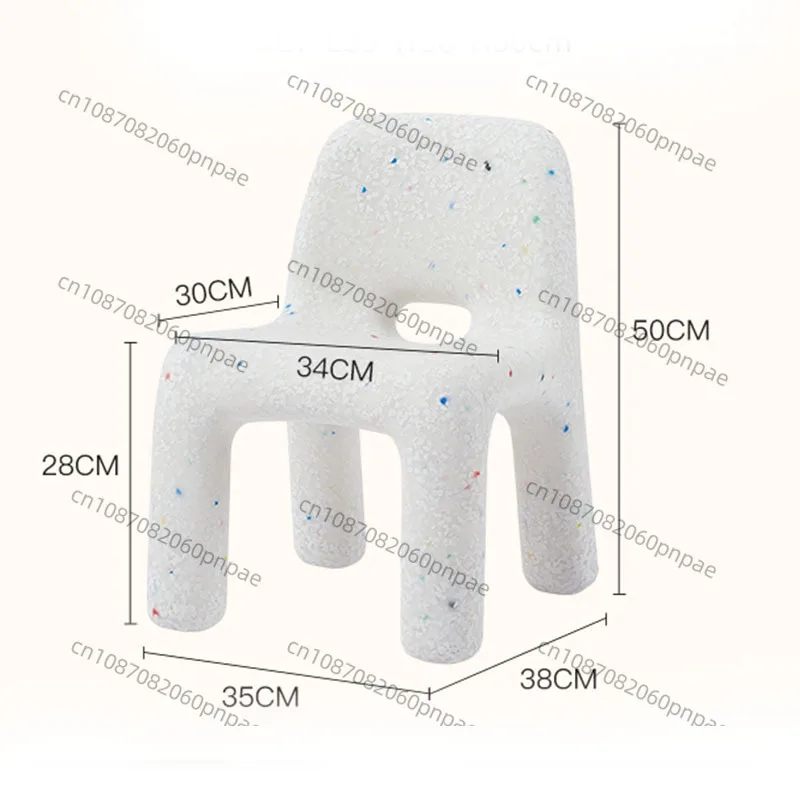 

Environmentally friendly plastic ins kindergarten baby table and chair designer backrest outdoor small bench shoe changing stool