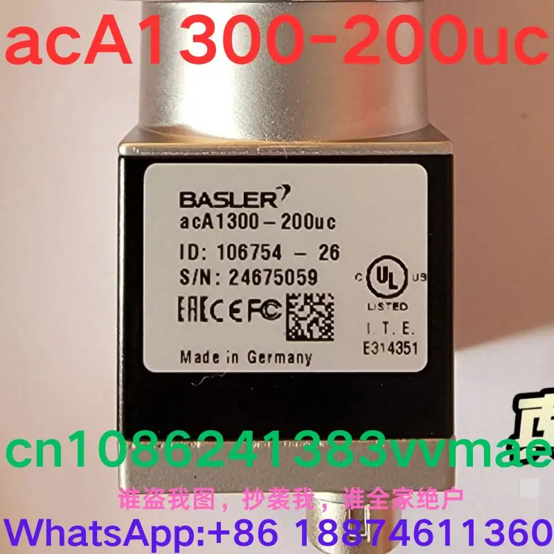 Second-Hand Test OK  Industrial Camera   acA1300-200uc  95 New Condition Professional Grade Vision Technology
