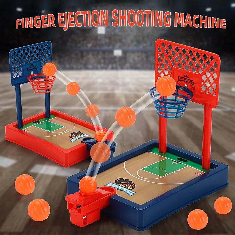 Basketball Game Toys Mini Desktop Board Game Indoor Outdoor Basketball Finger Shooting Machine Party Table Interactive Game Gift