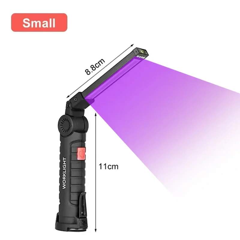 3W Mini USB Rechargeable 365/395nm Blacklight UV Flashlight Ultraviolet Torch Cat Dog Urine Scorpion Tinea Money Detector Lamp