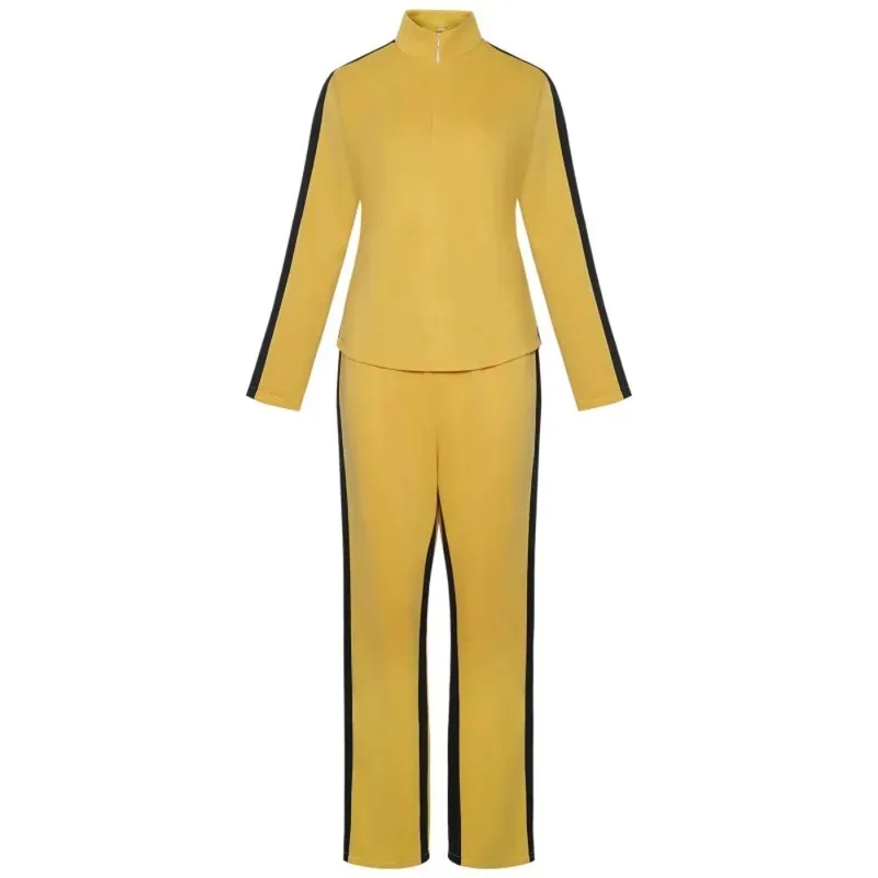 

Anime Kill Bill Bride Beatrix Kiddo Cosplay Costume Kung Fu Jumpsuit for Women Halloween Carnival Costumes Maw;3'f,6;t.8'