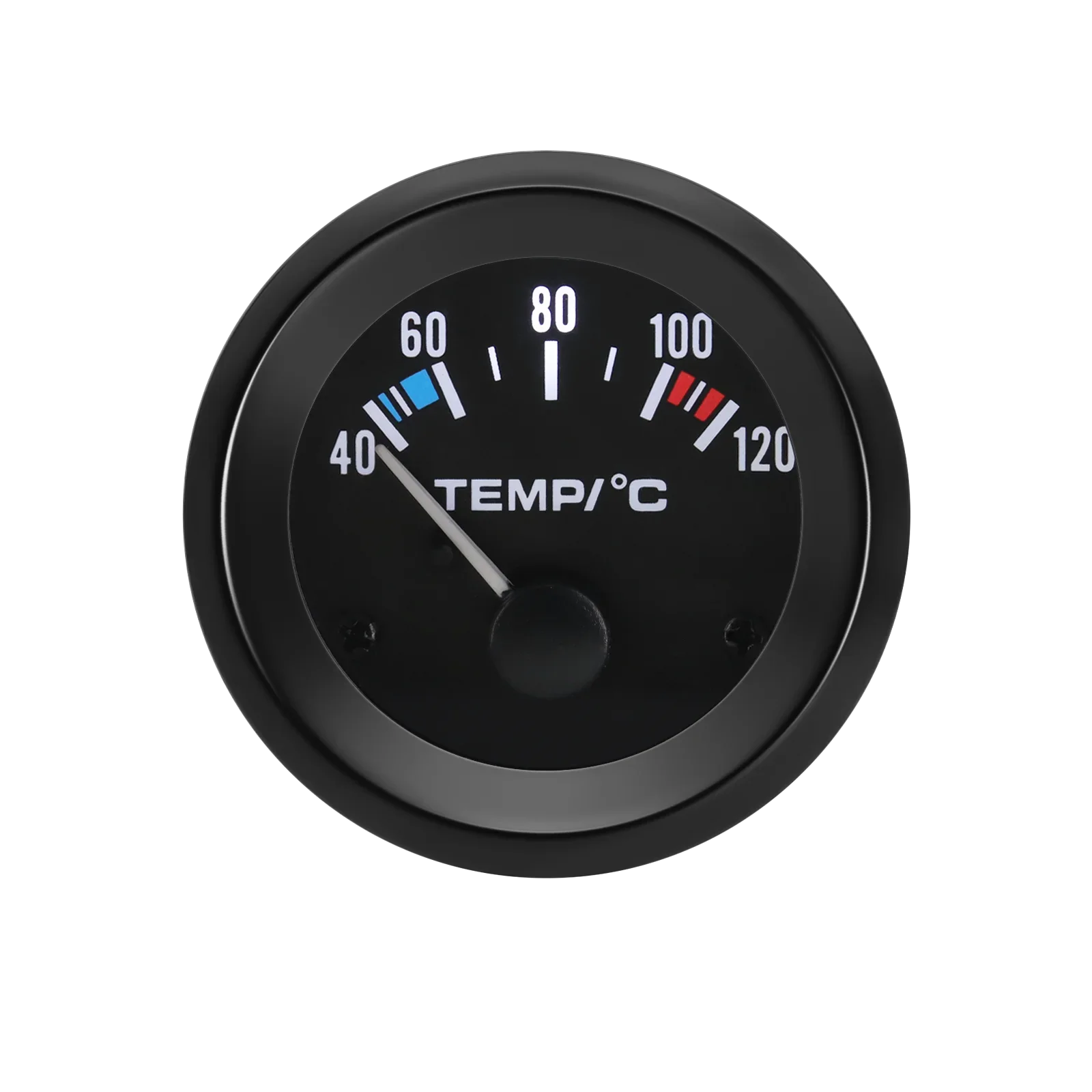 40-120 مئوية سيارة 52 مللي متر مقياس درجة حرارة الماء مع محول أنبوب مشترك المبرد 1/8NPT الاستشعار سباق مؤشر مستوى خزان المياه