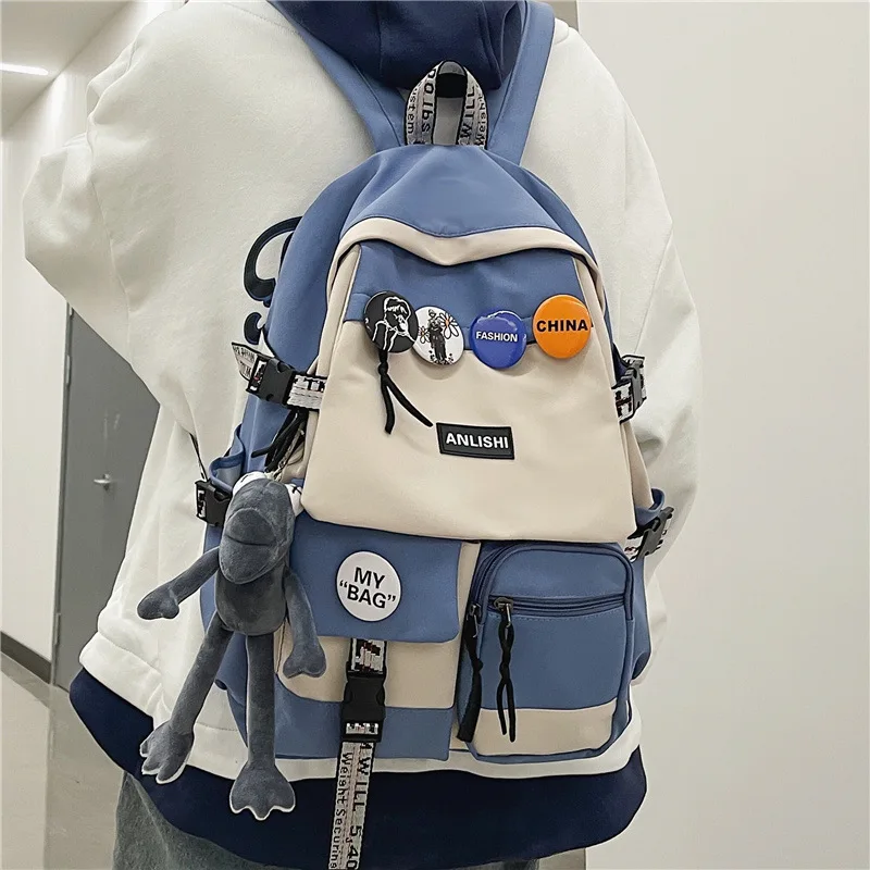 Tooling Men Women Backpack 2022 Female Large Capacity School Backpacks for Teens Harajuku Student School Bags Fashion Korean New