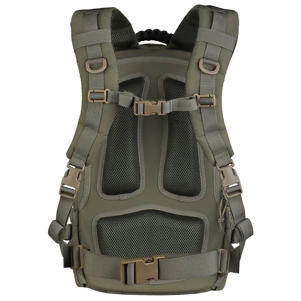 25L Tactical Backpack Style with MOLLE System Outdoor Hiking Camping Travel Mountaineering Bag Built-in Laptop/Water Storage Bag