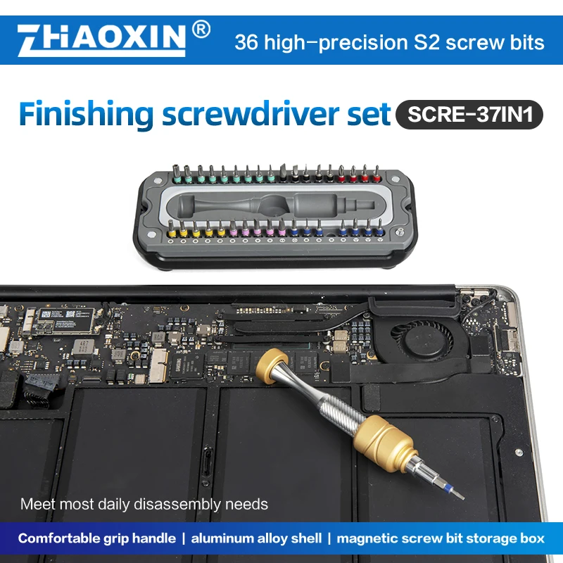 37 In 1 Screwdriver Set Precision Magnetic Screw Driver Bits Mini Tool Case Dismountable For Smart Home PC Phone Repair