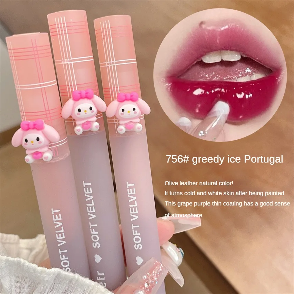 Água-luz espelho Lip Glaze, glitter lip matiz, longa duração hidratante, amor coração forma, batom sólido, caneta lábios maquiagem, cosméticos