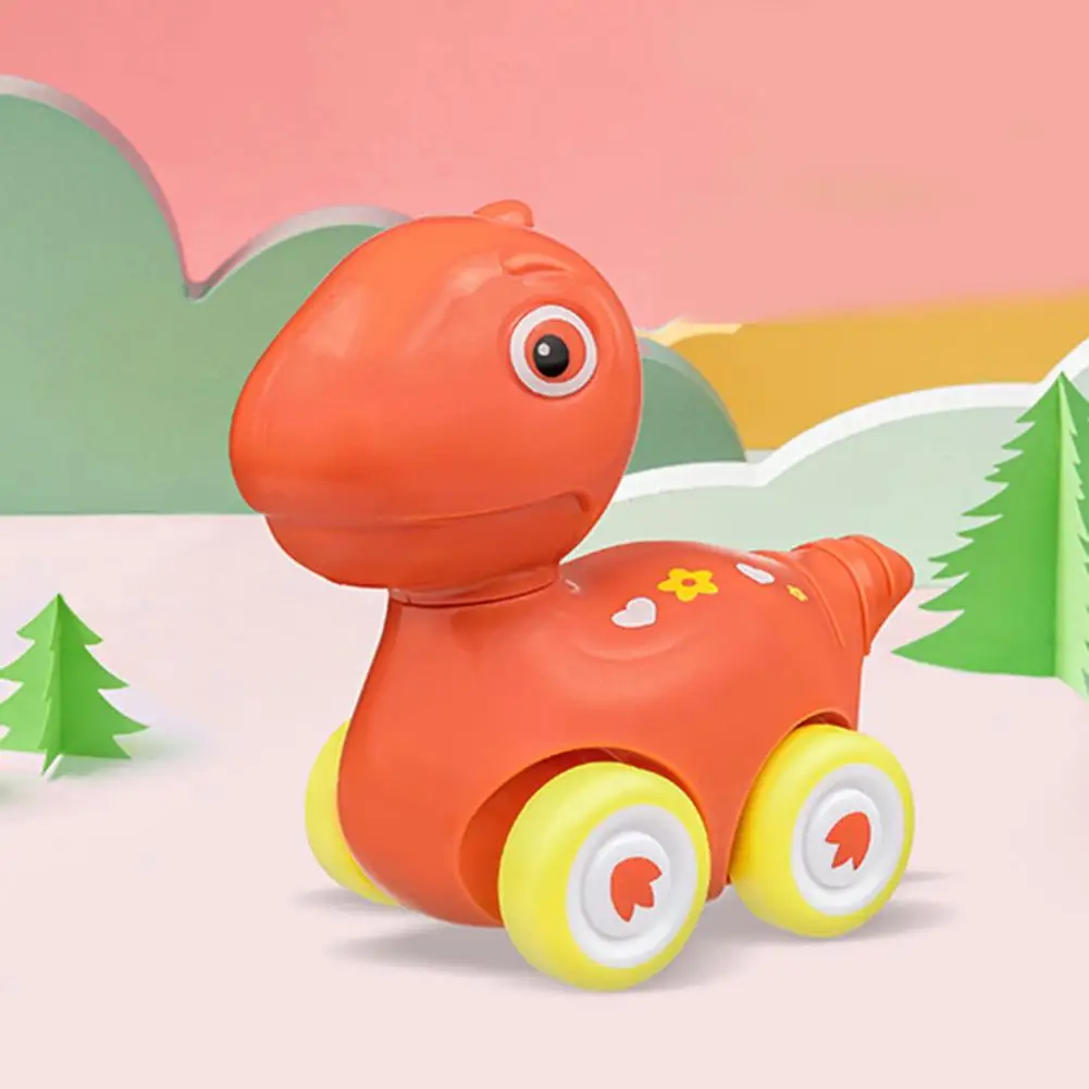 Kleinkind Dinosaurier Spielzeug auto interessante batterie freie Mini Dinosaurier Auto Spielzeug für Kinder Cartoon Dino Figuren Fahrzeug Spielzeug korb