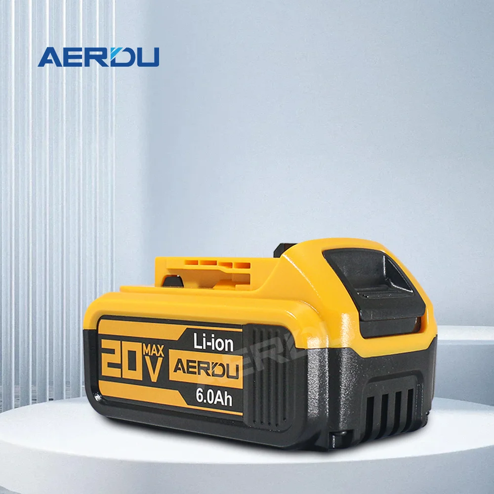 

AERDU 3000 мАч-6,0 Ач 5 Ач 20 В 18650 аккумулятор, совместимый с электроинструментами DeWalt 20 В DCB200 MAX DCF887 DCG405 DCD791 литиевая батарея