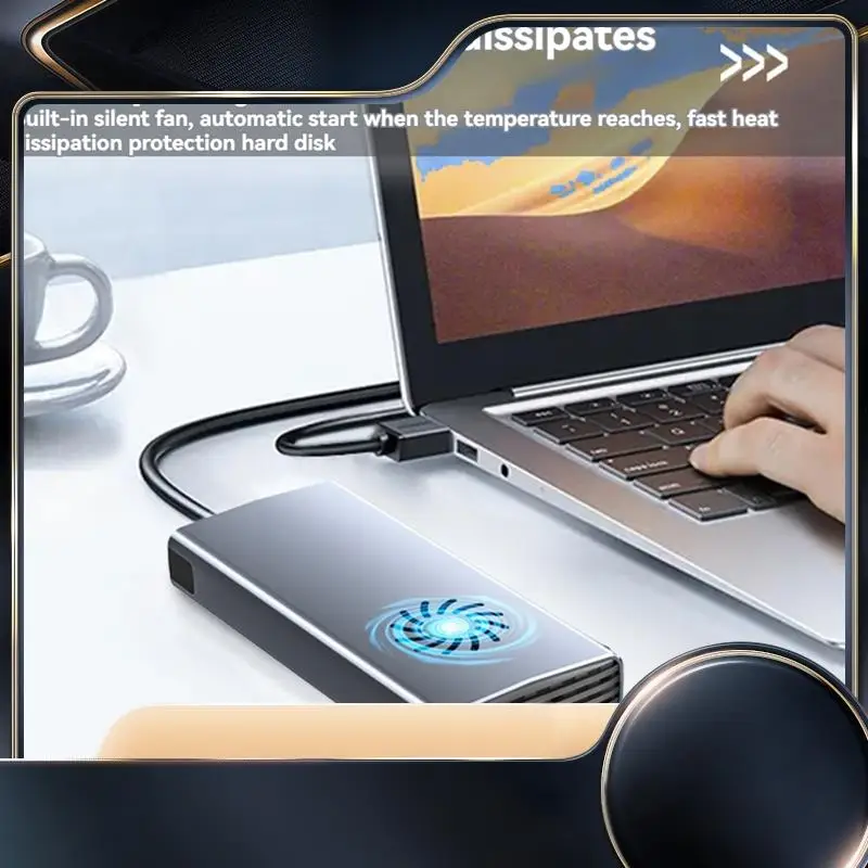 

Высокоскоростной корпус M.2 SSD 20 Гбит/с с охлаждающим вентилятором, двойным протоколом USB-C 3.1, совместимый с 2242, 2260, 2280-N34R