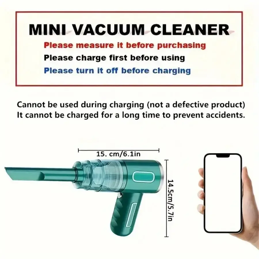 Car Vacuum Cleaner Wireless Portable Large Suction Home Handheld Dust Collector Small Mini Blower Cleaner Life vac Stick vacuum