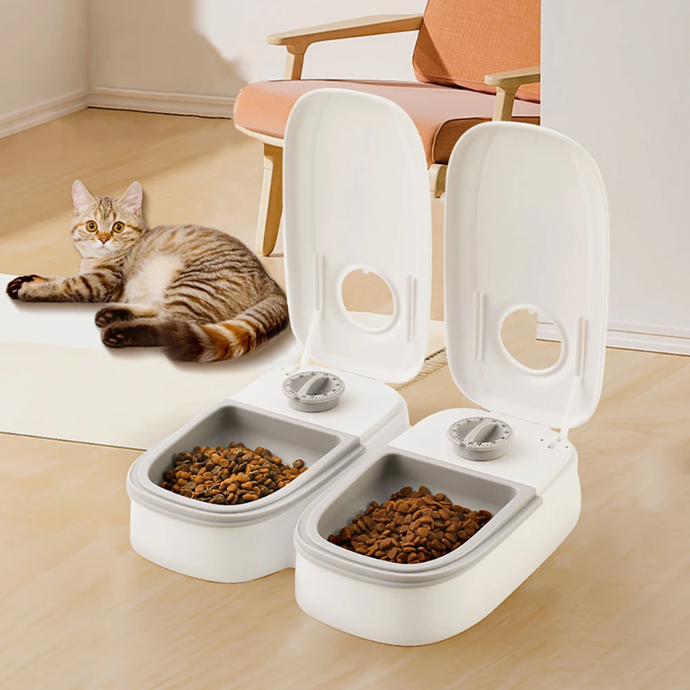 

Automatic Cat Feeder Timed Pet Food Dispenser For Wet Dry Food 48 Hour Timed Smart Pet Feeder For Cats Dogs