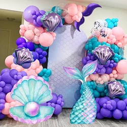 18/24/36inch Mermaid Tail KT Board Purple Shell Cutout for Birthday Party Decoration Mermaid Theme Backdrop Baby Shower Supplies