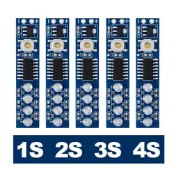 1S 2S 3S 4S indicatore di capacità della batteria al litio indicatore LED modulo scheda di visualizzazione livello di potenza per batteria al litio 18650 Kit fai da te