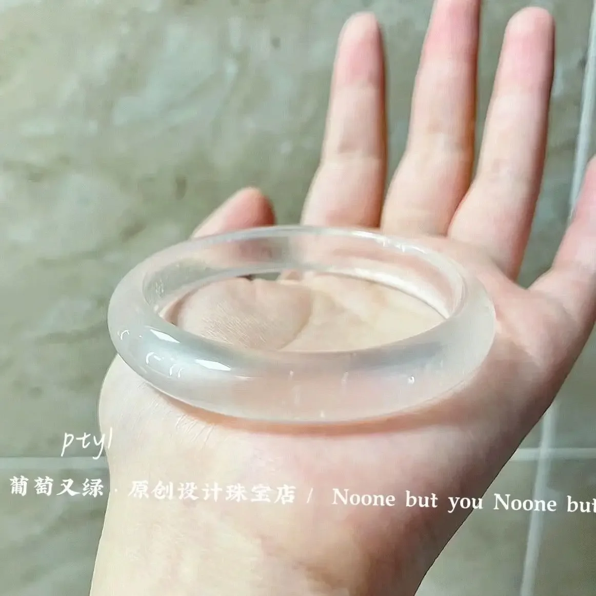 Myanmar Round Bracelet Natural Jade Ice Jade bangle Small Jewelry Light Green Fashion Accessories Lucky Stone Gift for Mothe