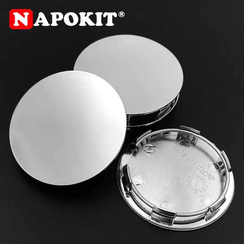 4 Uds. Tapacubos de llanta de coche en blanco de 65mm, insignia con emblema, tapas centrales de rueda, cubierta a prueba de polvo