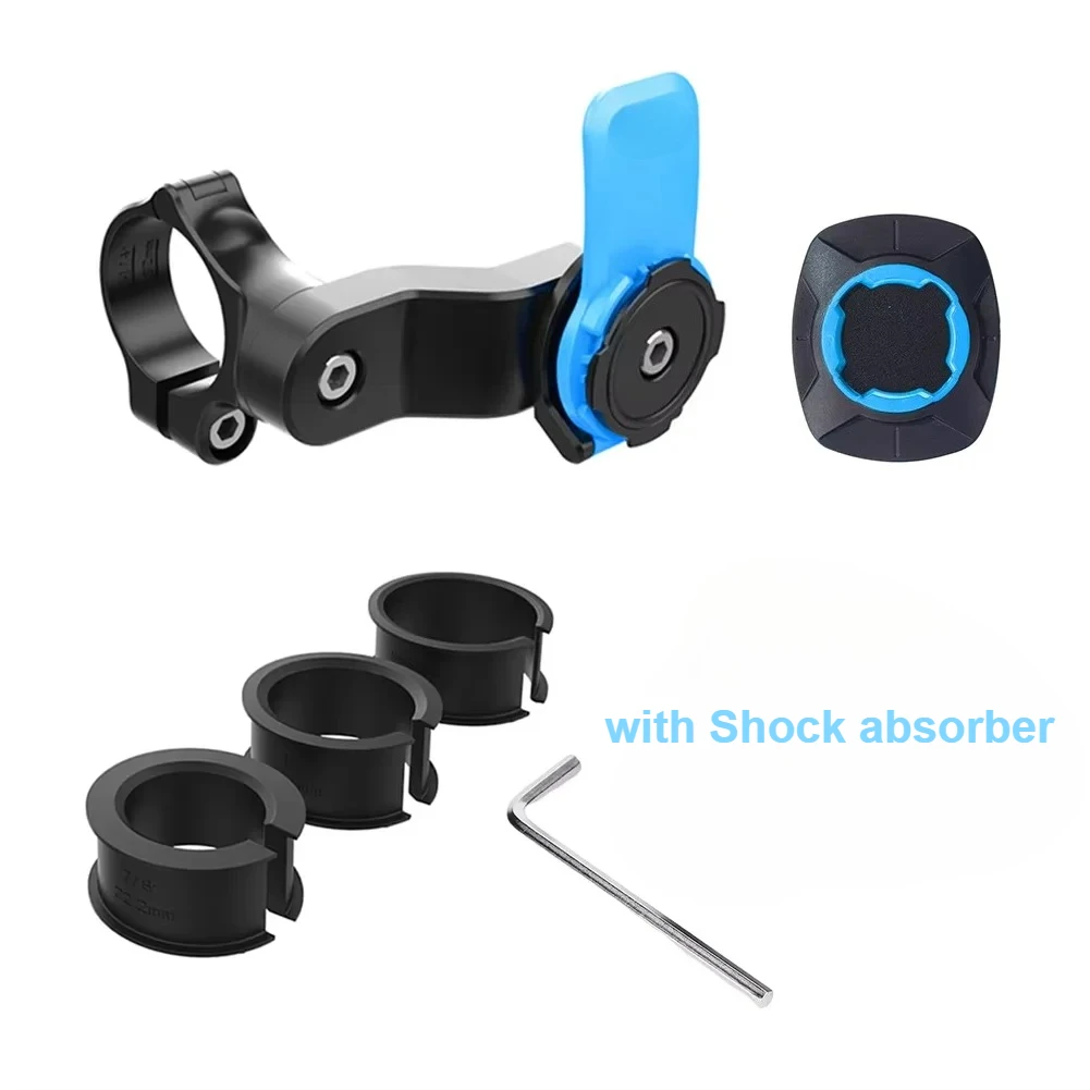 

Bike Motorcycle Phone Holder Anti Shock 360° Quad Rotatable Mount Clamp for MTB Lock Scooter Cycling Accessories motorcycle