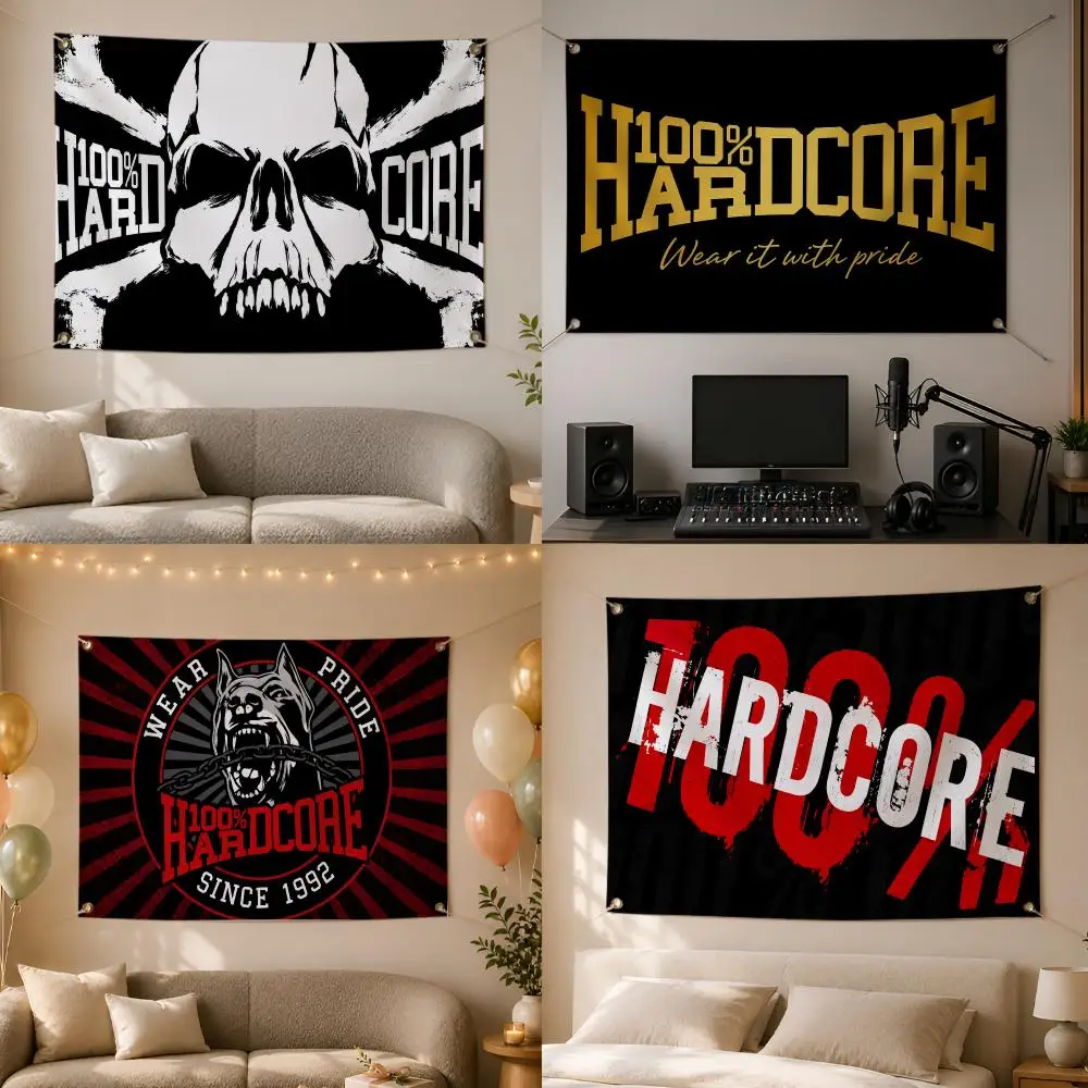 Survival Challenge 100 Hardcore Flags Wall Hanging Flag Banner for Bedroom Dorm Party Festival Camping Indoor Outdoor Decor