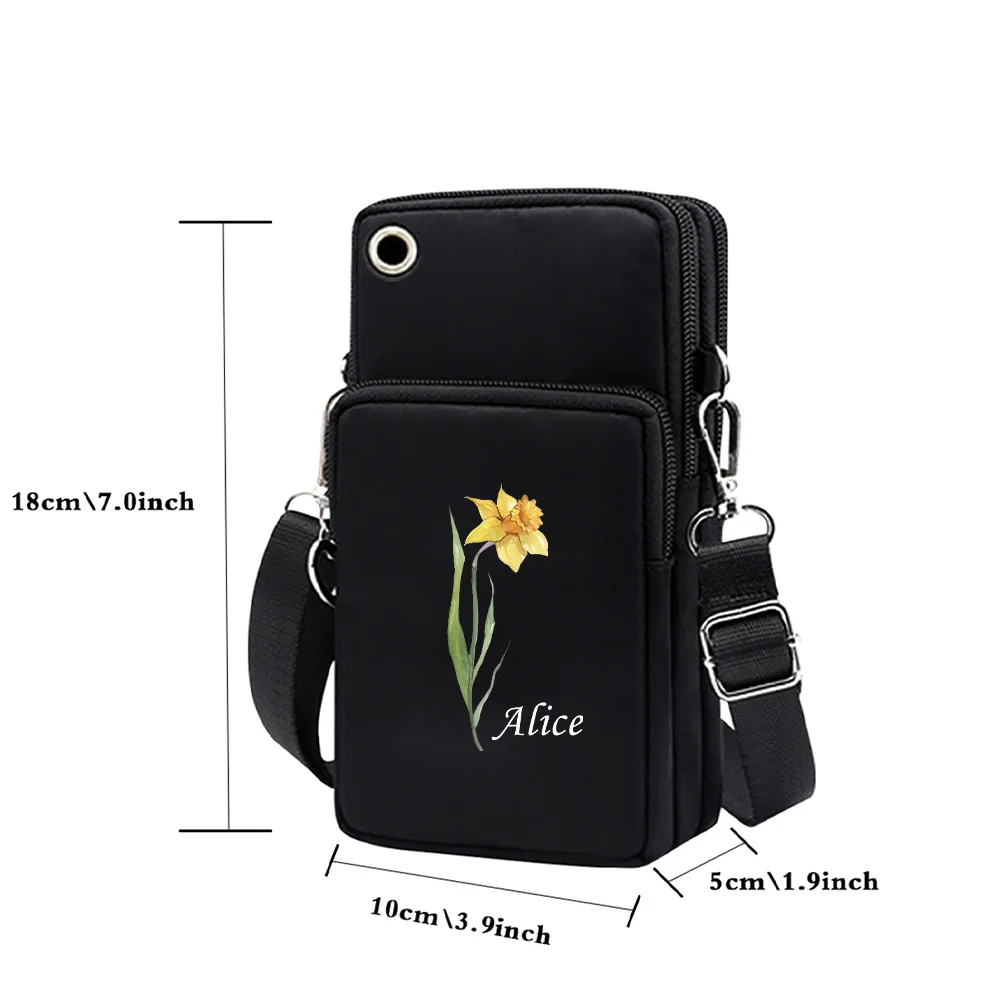 Vierkante Messenger Bag Mode bedrukt patroon Kleine tas Vrijetijdshandtas Multifunctionele portemonnee