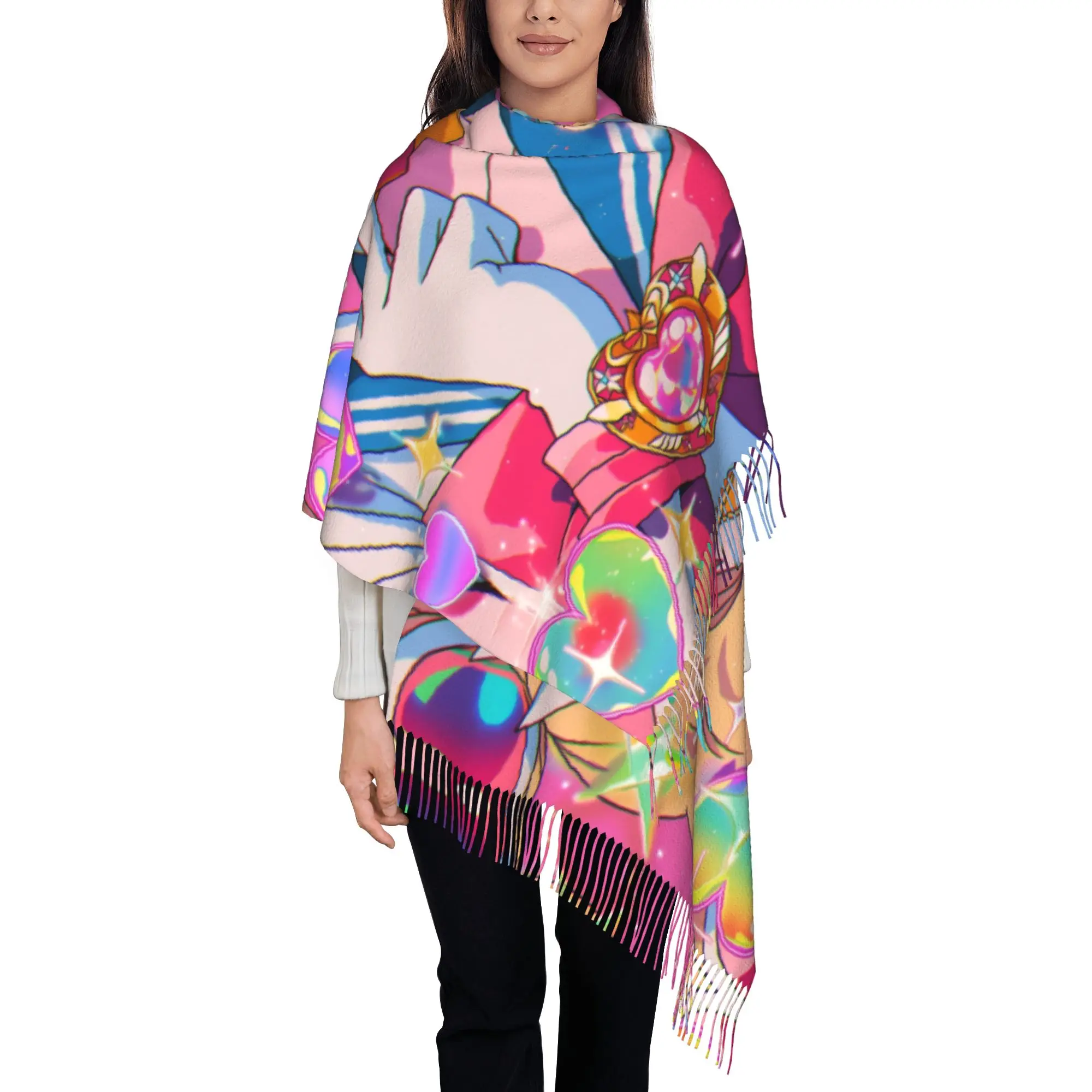 Sailor MoonTassel Scarf S-Sailor Moon Fall Casual Warm Birthday Gift Neckerchief