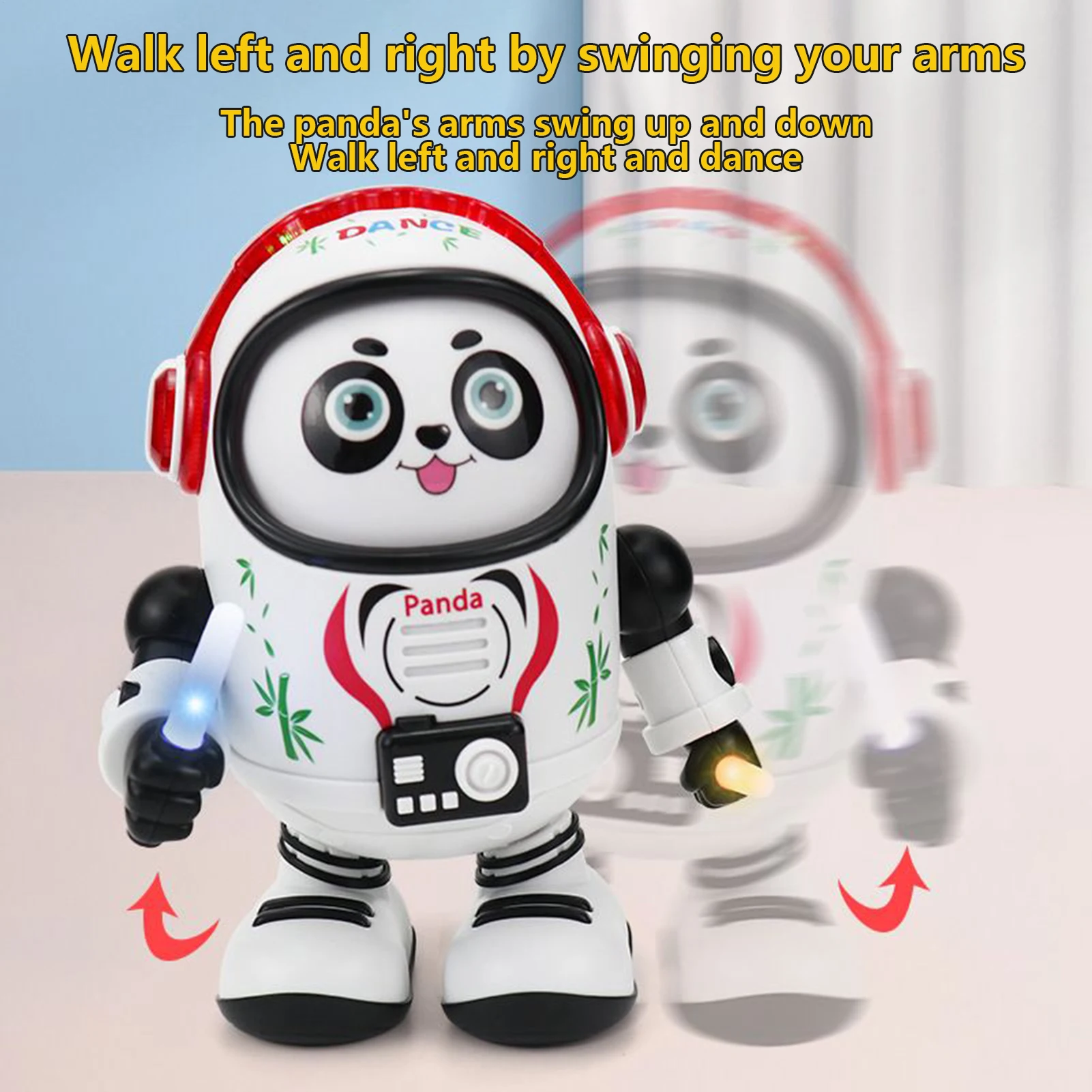 ของเล่นเด็กเรืองแสงพร้อมเสียงเพลง ของเล่นสัตว์เลี้ยงไฟฟ้าสุดน่ารัก หุ่นยนต์เต้นรำมีไฟ LED ของเล่นเด็กหัดคลาน ของขวัญวันเกิดสำหรับเด็ก