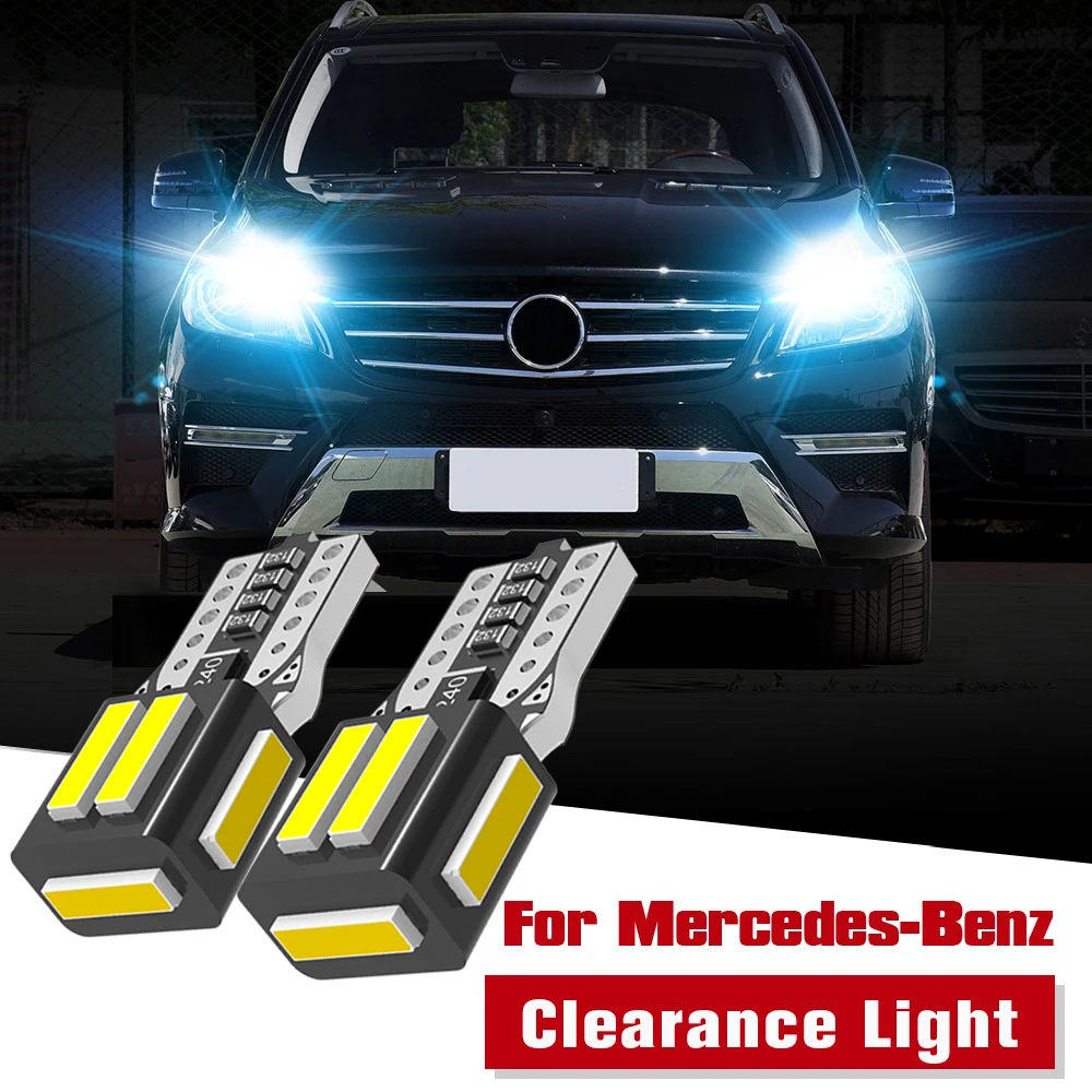 2x W5W T10 LED Parking Light Bulb Canbus For Mercedes Benz W211 W212 A207 C207 S211 S212 W220 W221 C216 W163 W164 W166 W251 E S