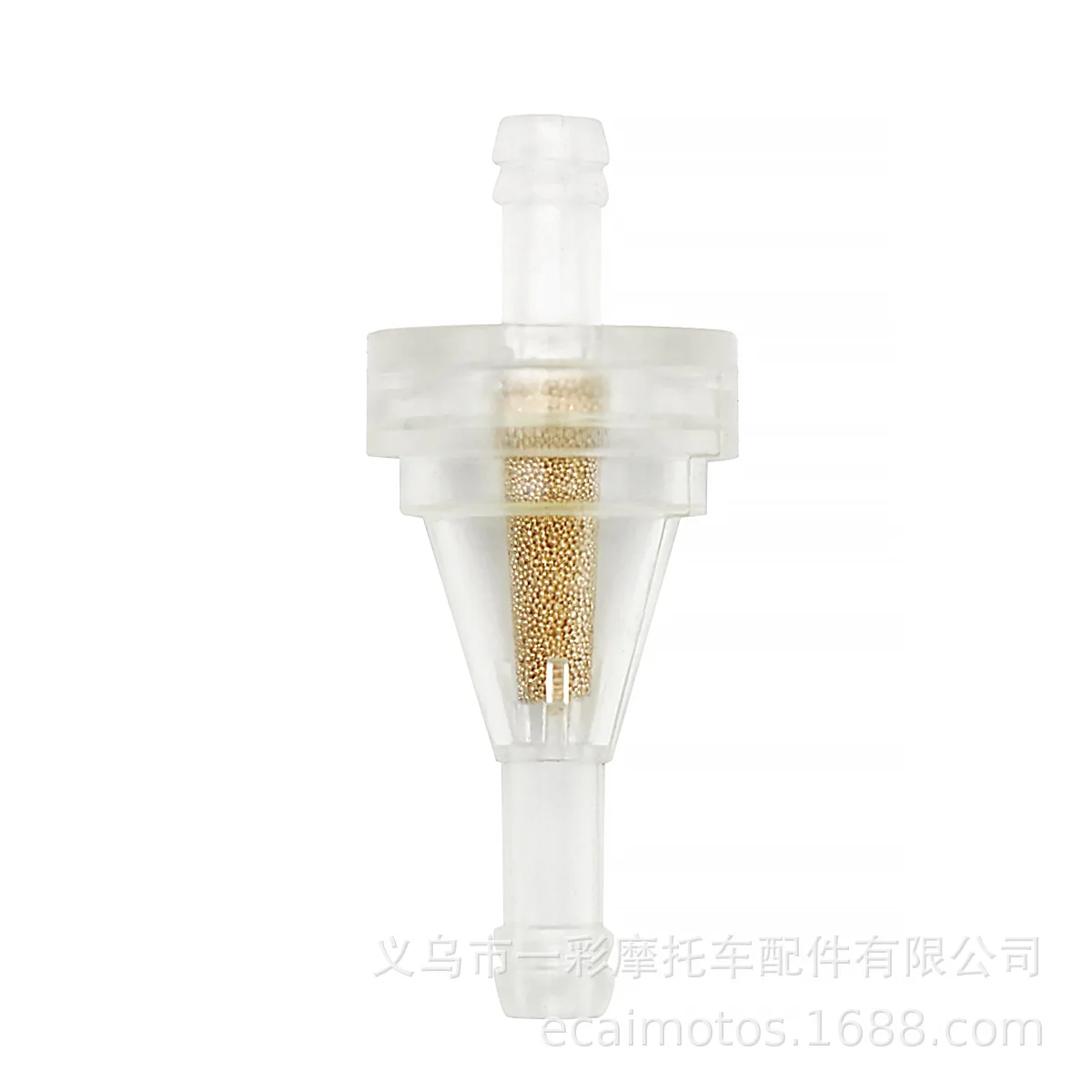 

50PCS motorcycle universal modification accessories, gasoline filter, plastic transparent copper core gasoline filter 6mm